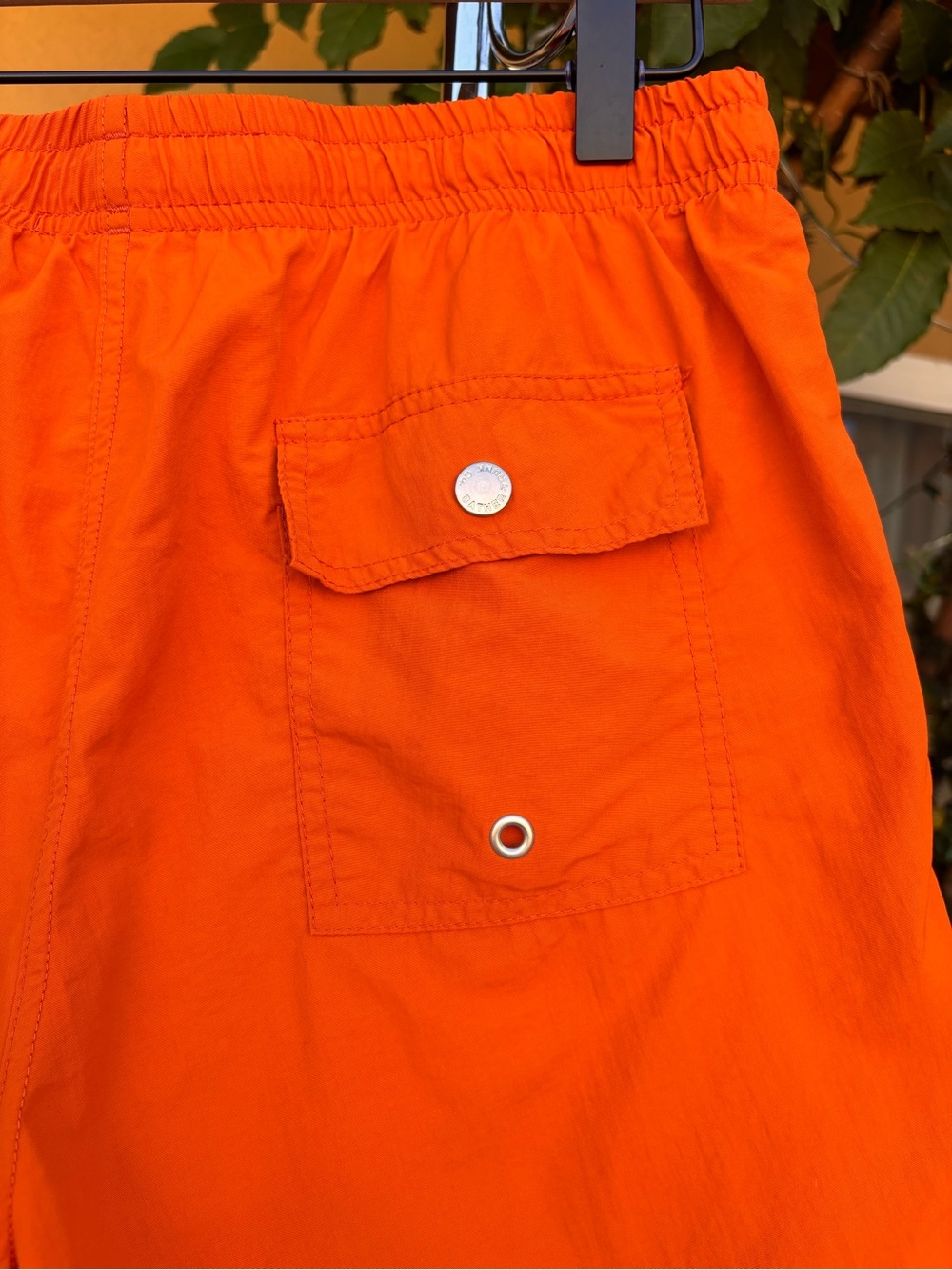 Bather Orange Swim Shorts Hawaiian Floral Embroidery Size Large - Picture 10 of 17